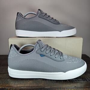 Vessi Weekend 1.5 Sneaker Mens Size 12 Waterproof Shoes Concrete Gray White